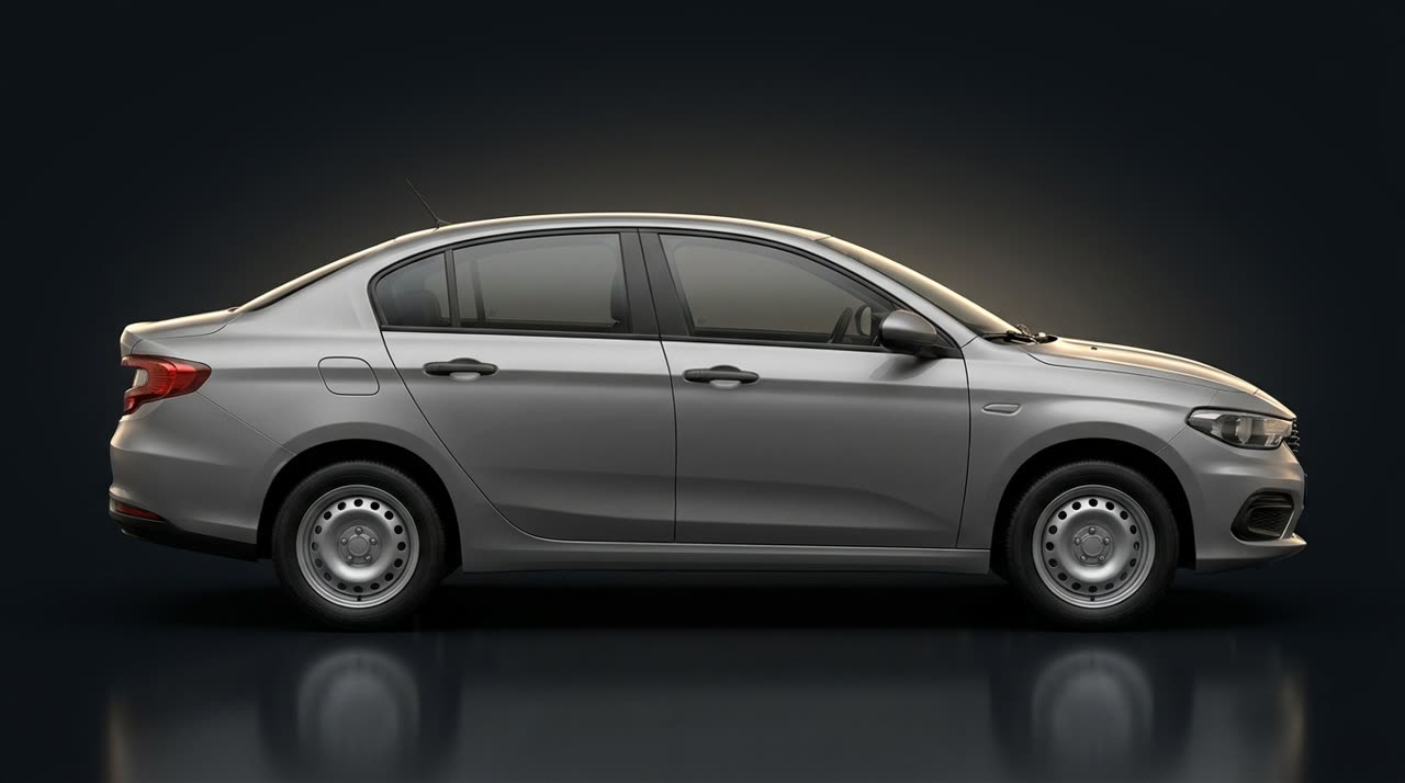 Ekonomik standart sedan (Fiat Egea benzeri) — yandan görünüm